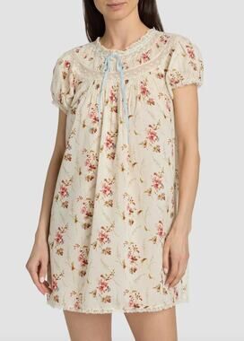 NWT DÔEN Daphne Floral Cotton Minidress